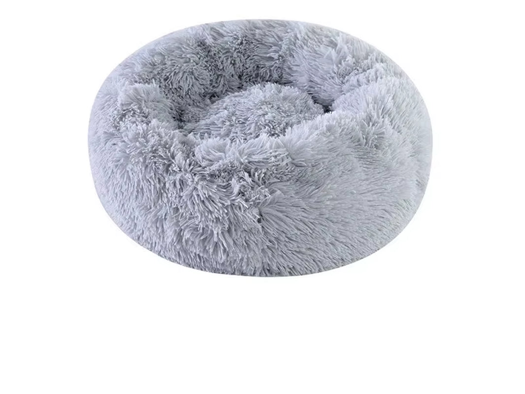 Plush Pet Nest Winter Cat Nest Dog Nest Warm Detachable and Washable round Cat Nest Pet Bed Seasonal Universal Decoration Home
