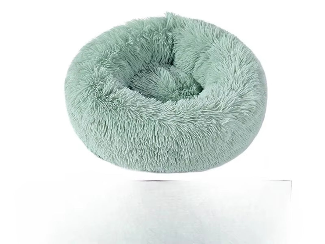 Plush Pet Nest Winter Cat Nest Dog Nest Warm Detachable and Washable round Cat Nest Pet Bed Seasonal Universal Decoration Home